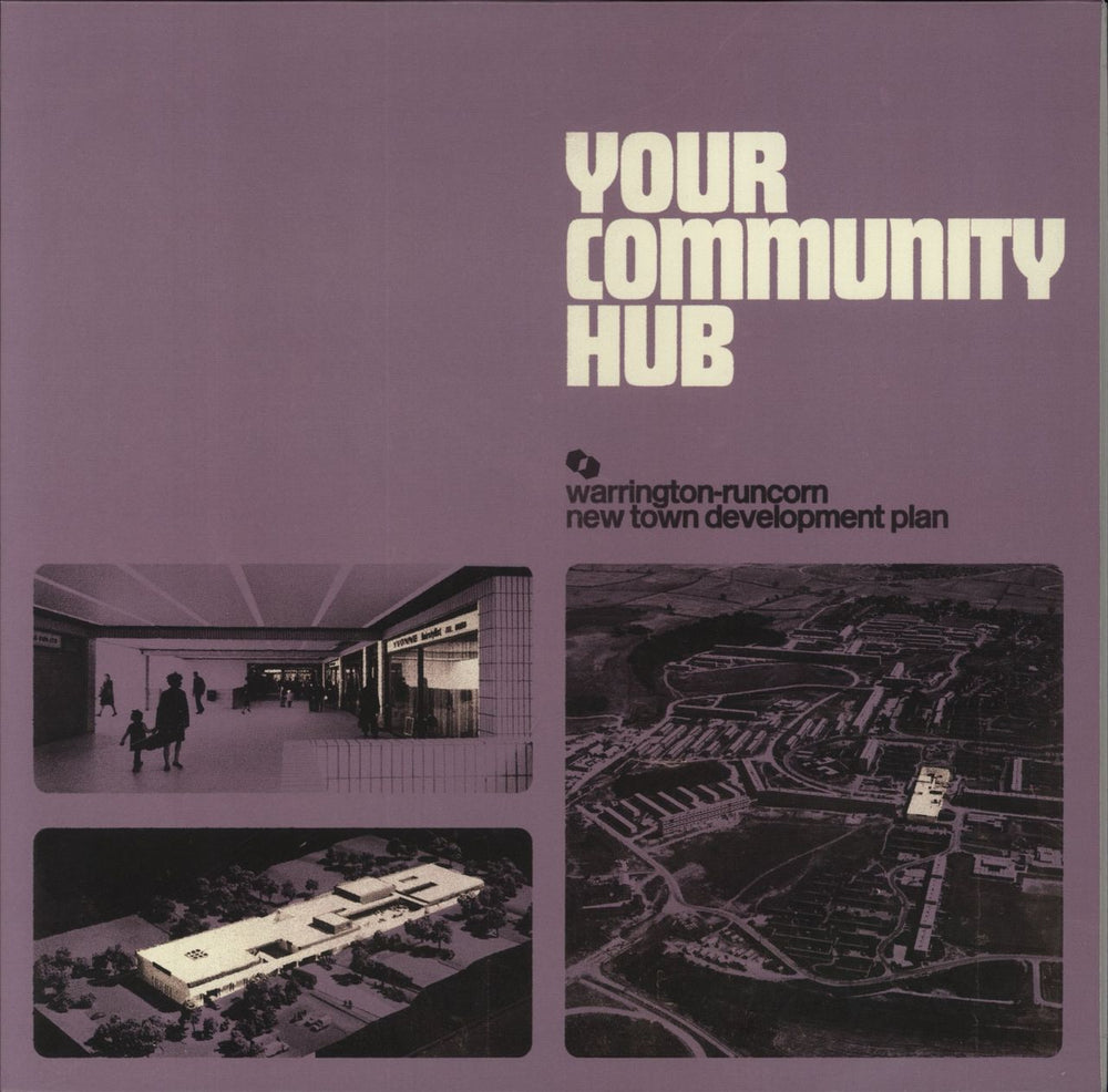 Warrington-Runcorn New Town Development Plan Your Community Hub - Clear w/ Cream & Purple Splatter Vinyl UK vinyl LP album (LP record) CIS157