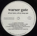 Warser Gate All My Hates, All My Hang Ups UK vinyl LP album (LP record) 8Z9LPAL856753