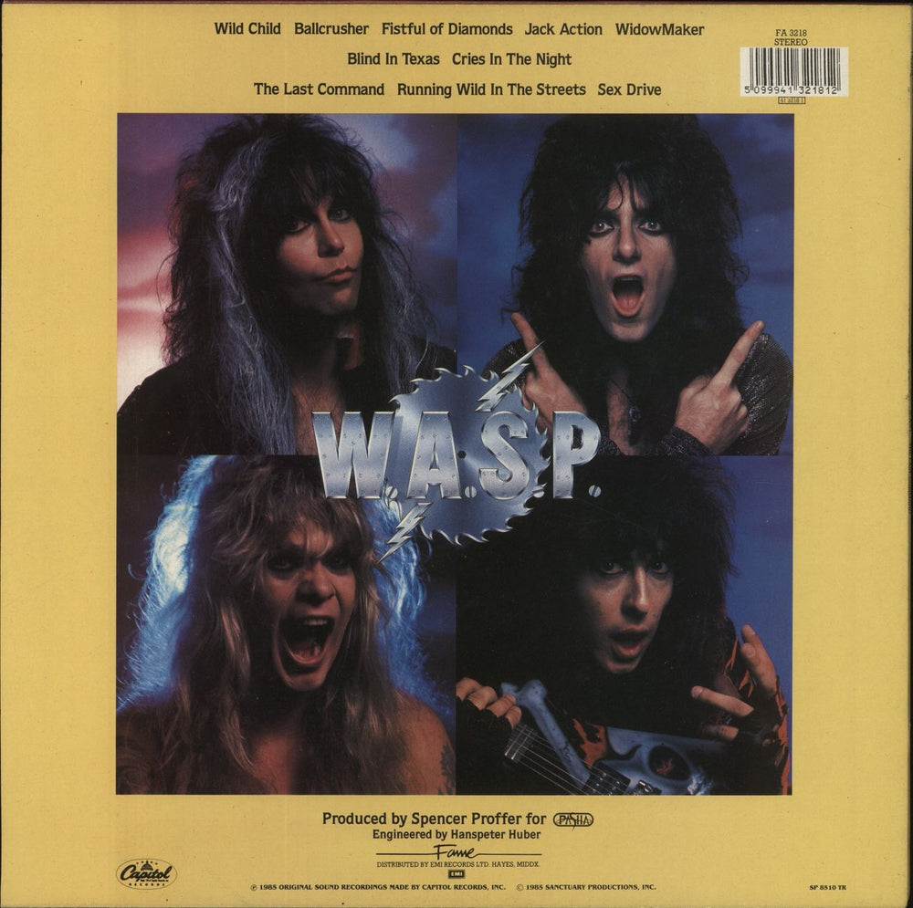 WASP The Last Command UK vinyl LP album (LP record) 5099941321812