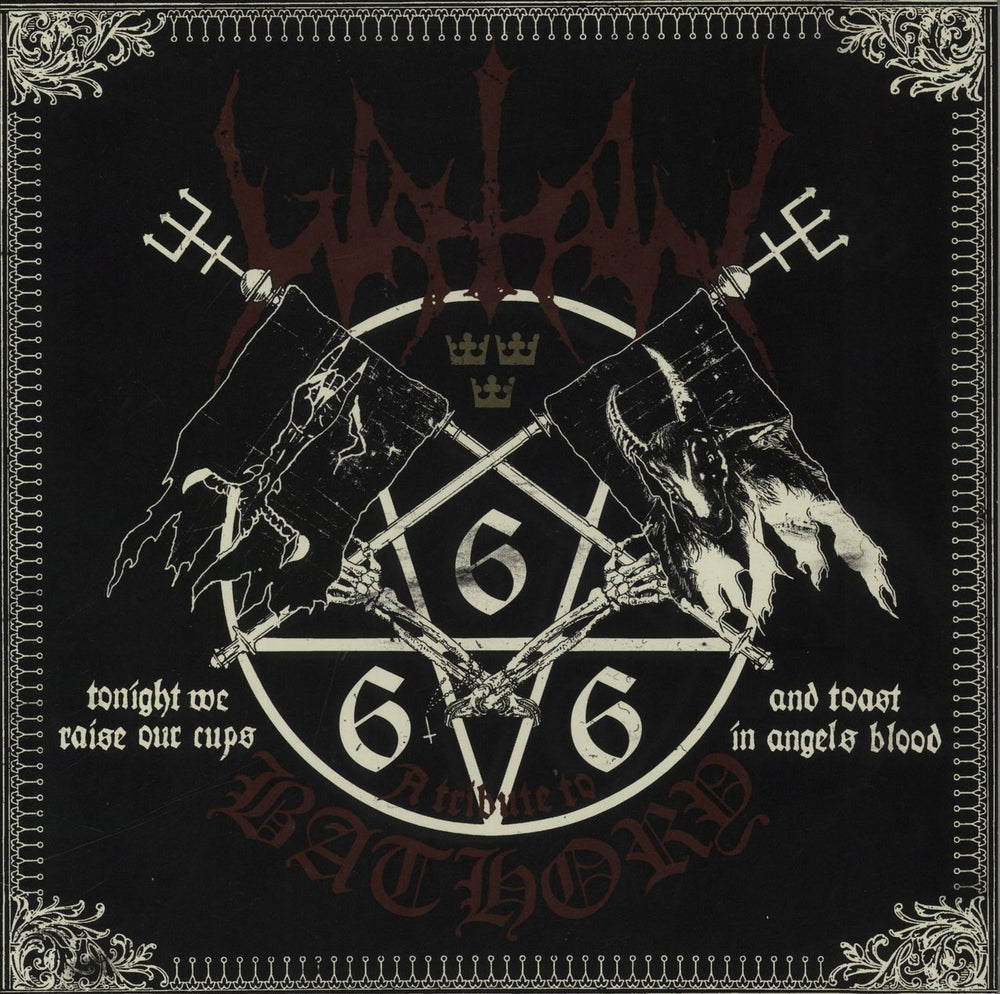 Watain Tonight We Raise Our Cups And Toast In Angels Blood - A Tribute To Bathory Swedish vinyl LP album (LP record) SPR666