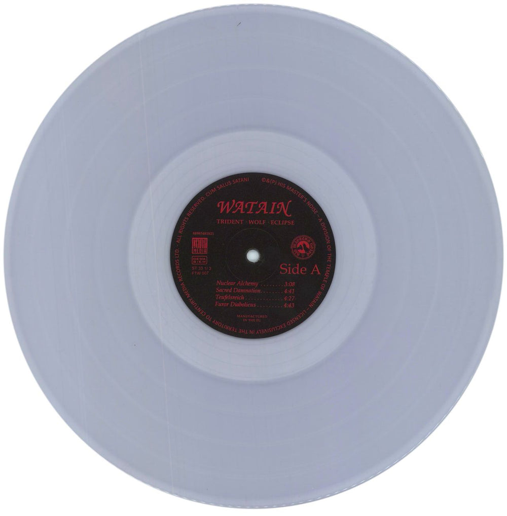 Watain Trident Wolf Eclipse - Clear Vinyl German vinyl LP album (LP record) 5V3LPTR863352