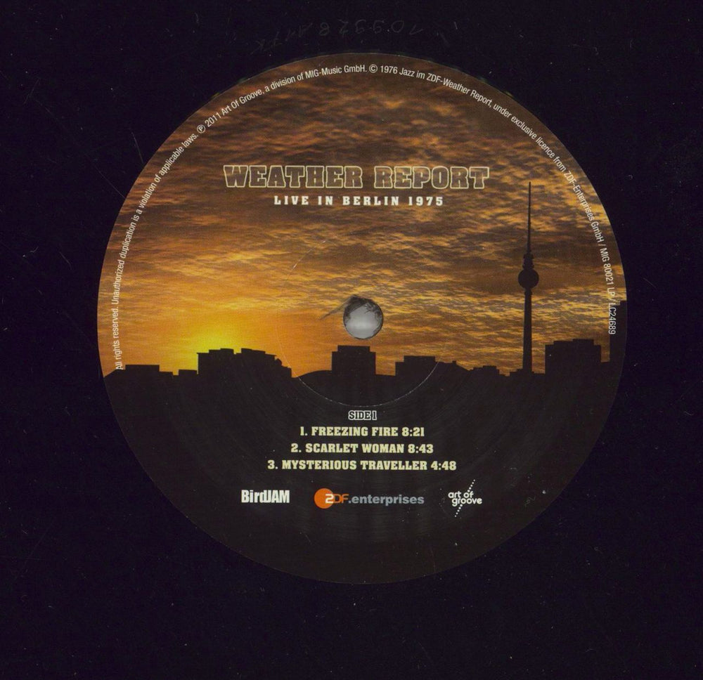 Weather Report Live In Berlin 1975 German vinyl LP album (LP record) WEALPLI868557