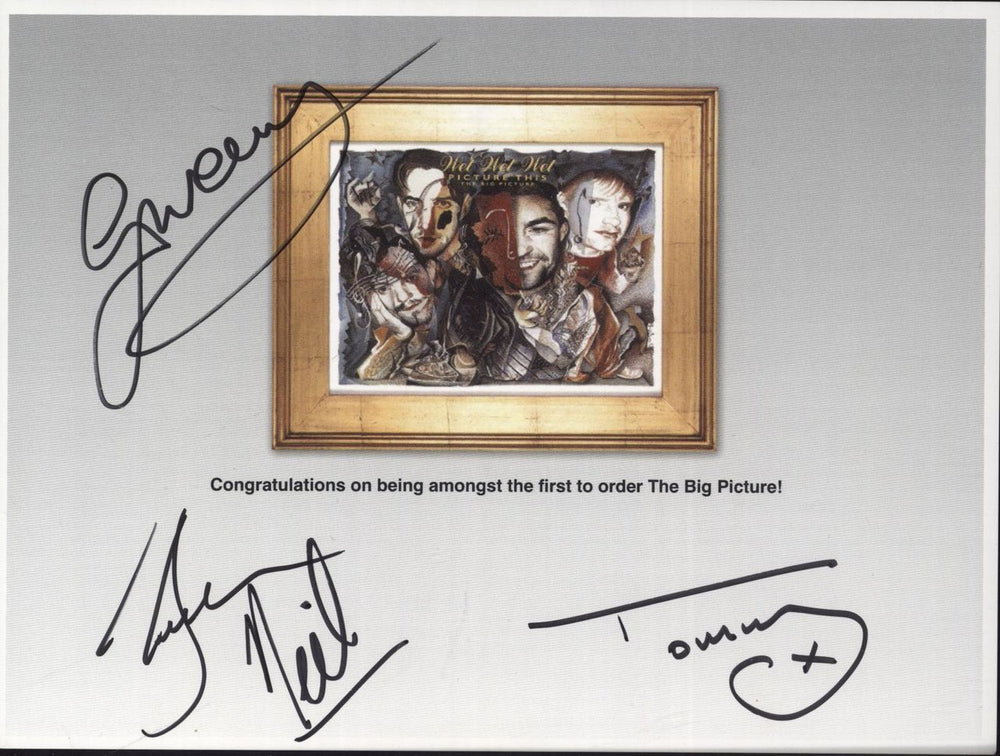 Wet Wet Wet Picture This [The Big Picture] - Autographed Print - Sealed Deluxe Box UK CD Album Box Set WETDXPI879616