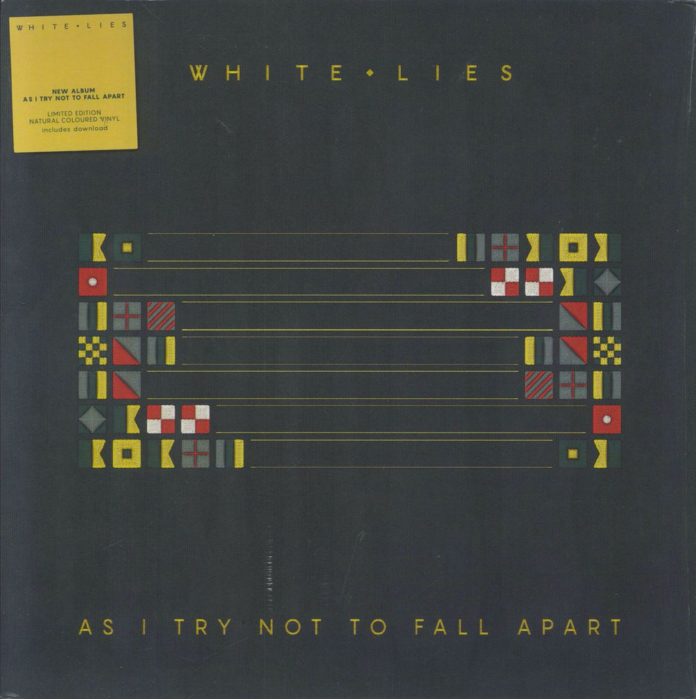 White Lies As I Try Not To Fall - Clear Vinyl UK vinyl LP album (LP record) PIASR5100LP