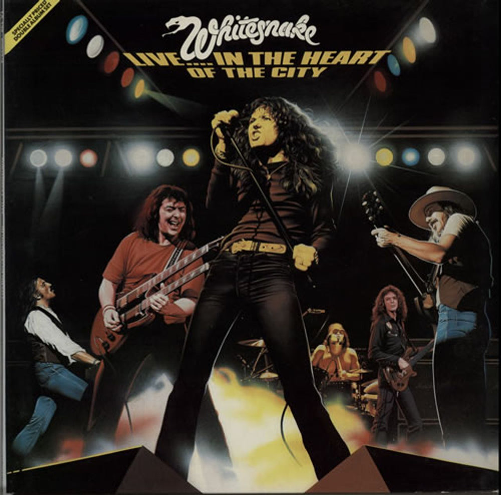 Whitesnake Live.... In The Heart Of The City Dutch 2-LP vinyl record set (Double LP Album) 1A138-89023/4
