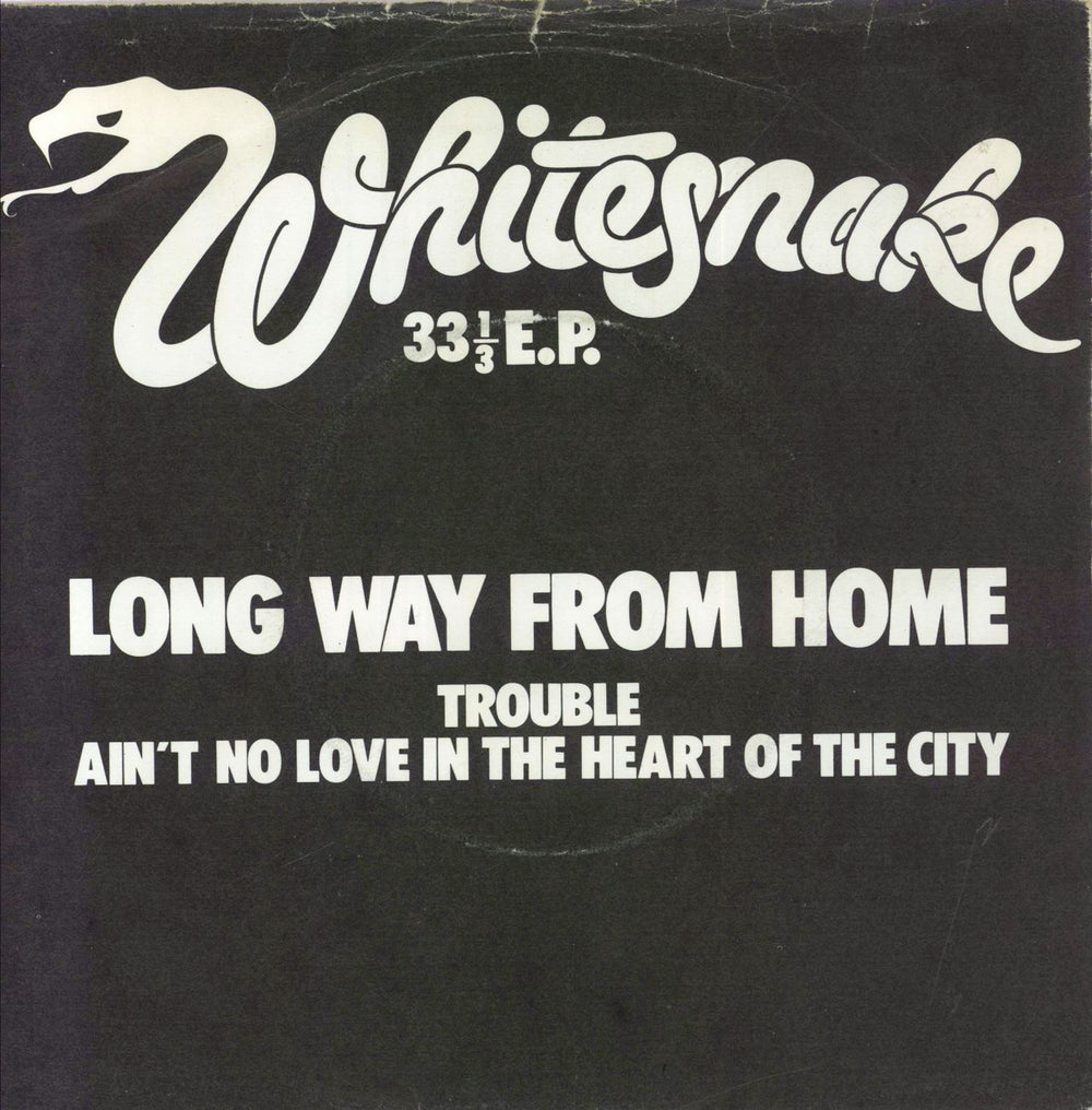 Whitesnake Long Way From Home EP - P/S UK 7" vinyl single (7 inch record / 45) BP324