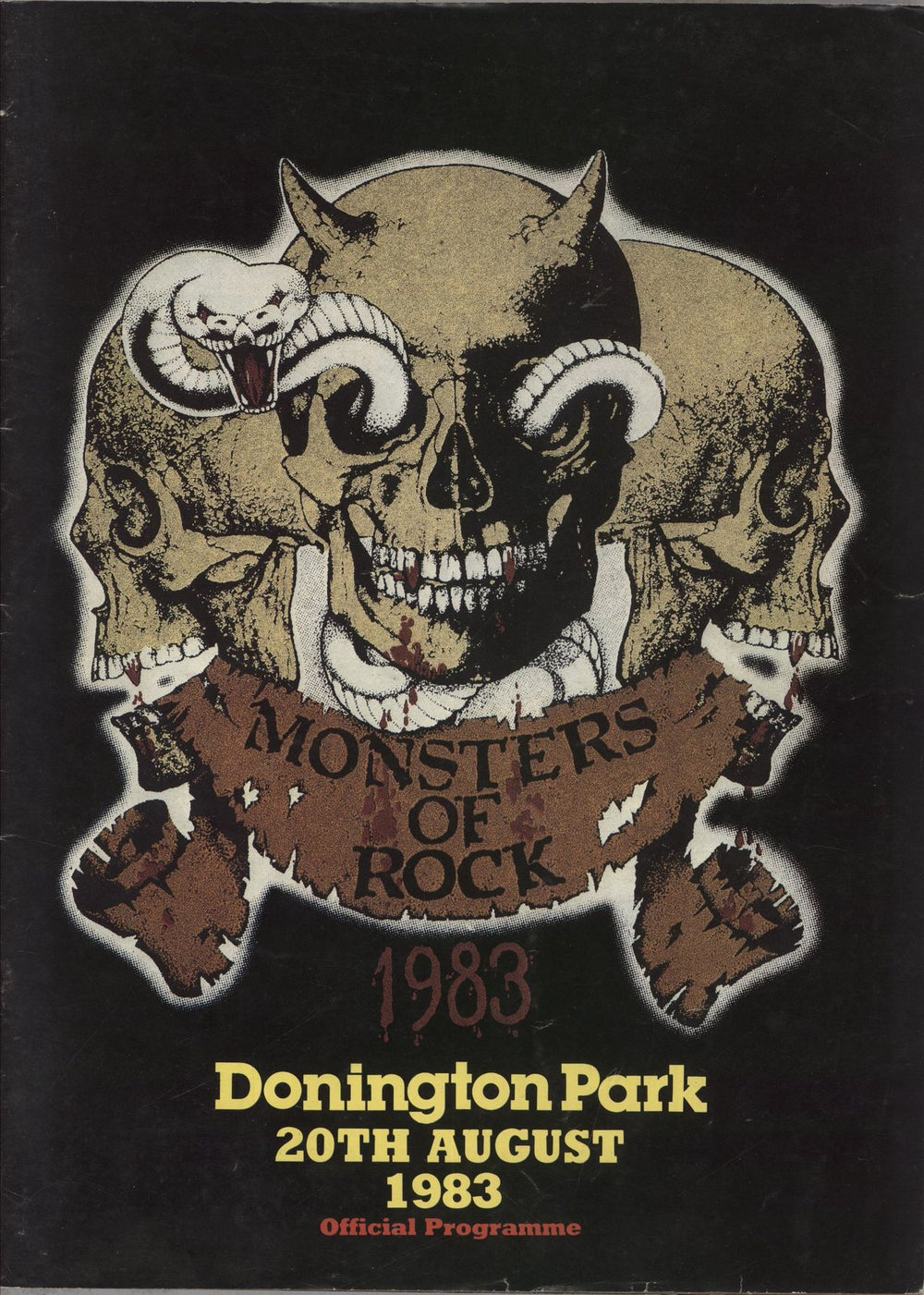 Whitesnake Monsters Of Rock 1983 UK tour programme TOUR PROGRAMME