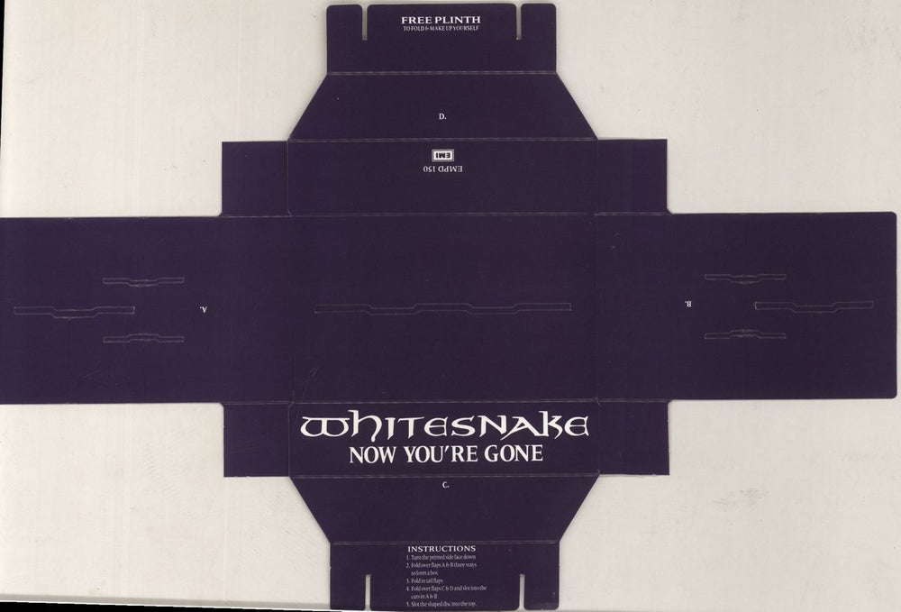 Whitesnake Now You're Gone (Remix) - Complete UK shaped picture disc (picture disc vinyl record)