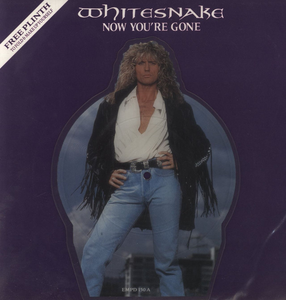 Whitesnake Now You're Gone (Remix) - Complete UK shaped picture disc (picture disc vinyl record) EMPD150