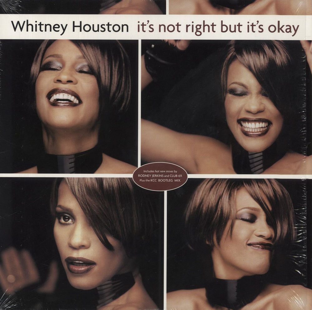 Whitney Houston It's Not Right But It's Okay UK Promo 12" vinyl single (12 inch record / Maxi-single) 07822-13680-1