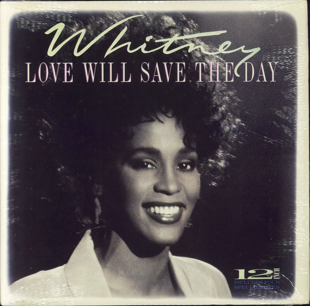 Whitney Houston Love Will Save The Day - Shrink US 12" vinyl single (12 inch record / Maxi-single) AD1-9721