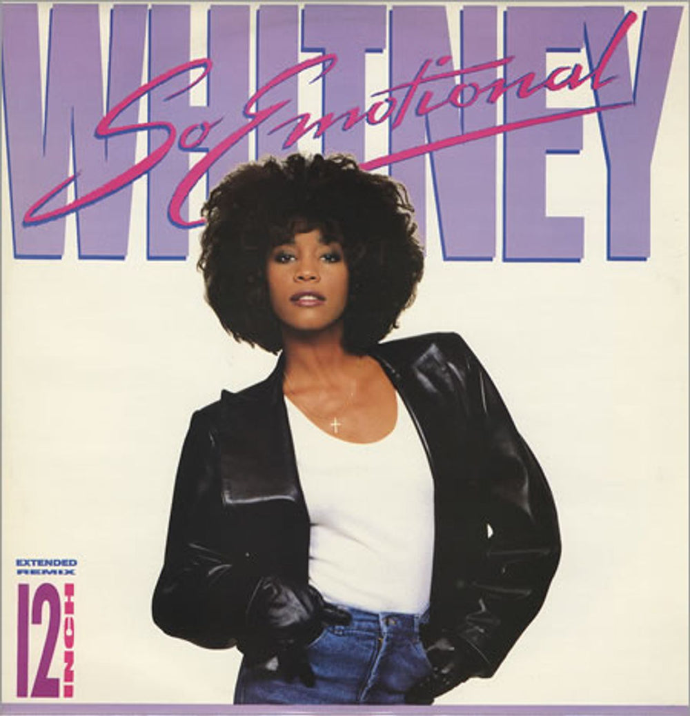 Whitney Houston So Emotional UK 12" vinyl single (12 inch record / Maxi-single) RIST43