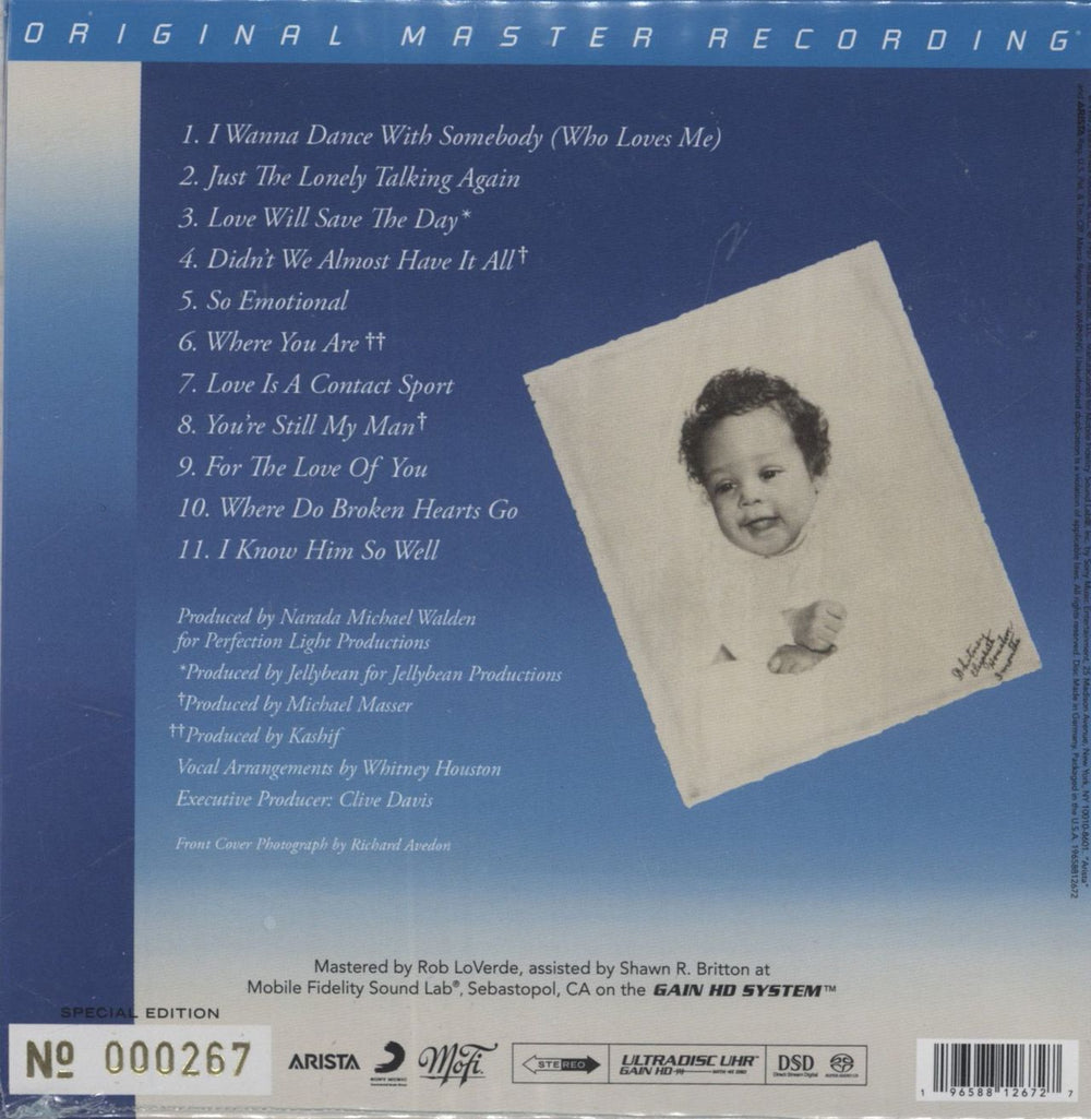 Whitney Houston Whitney - Sealed US super audio CD SACD 196588126727