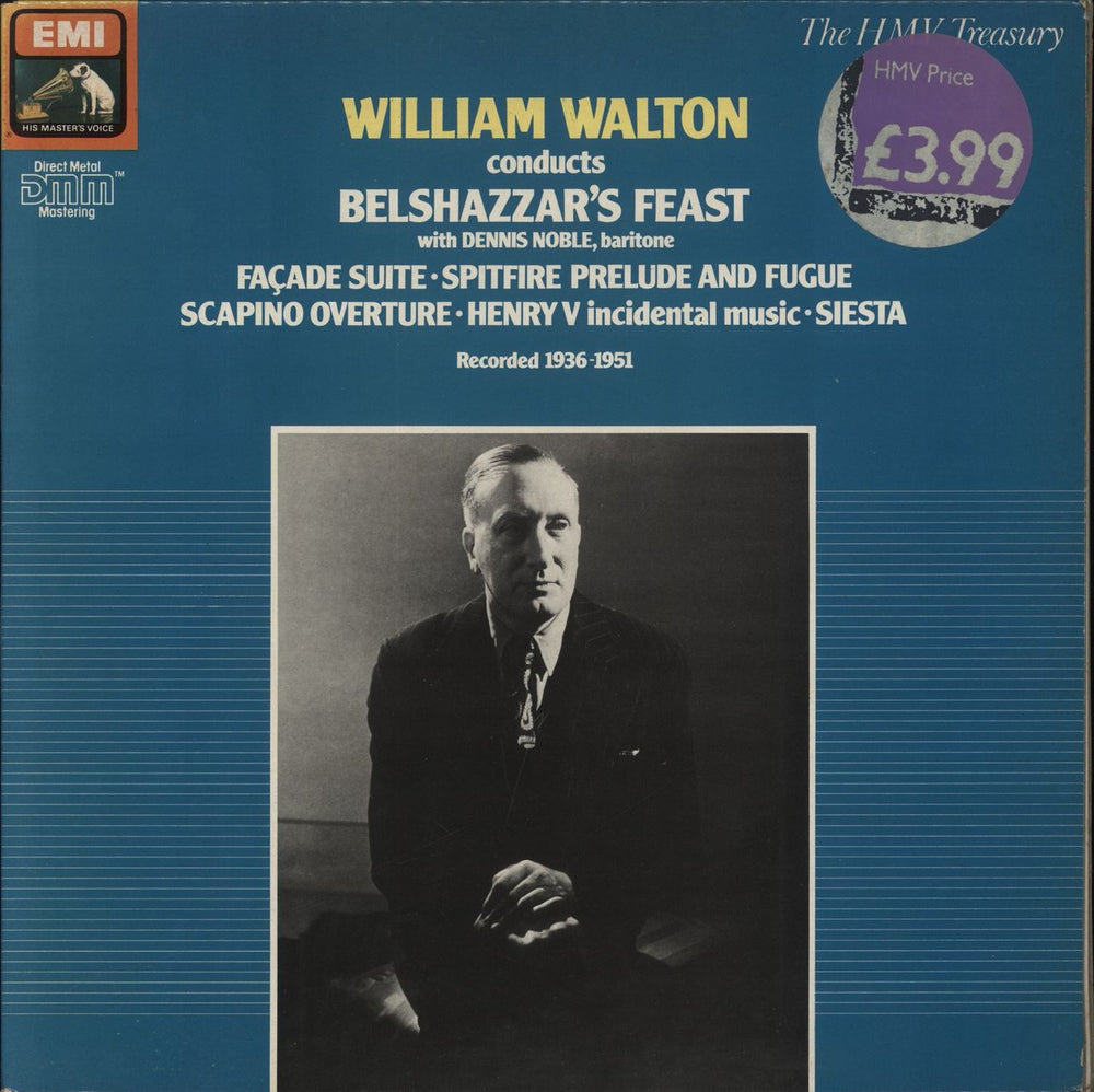 William Walton Belshazzar's Feast / Facade Suite / Spitfire Prelude And Fugue / Scapino Overture / Henry V Incident UK vinyl LP album (LP record) ED2907151