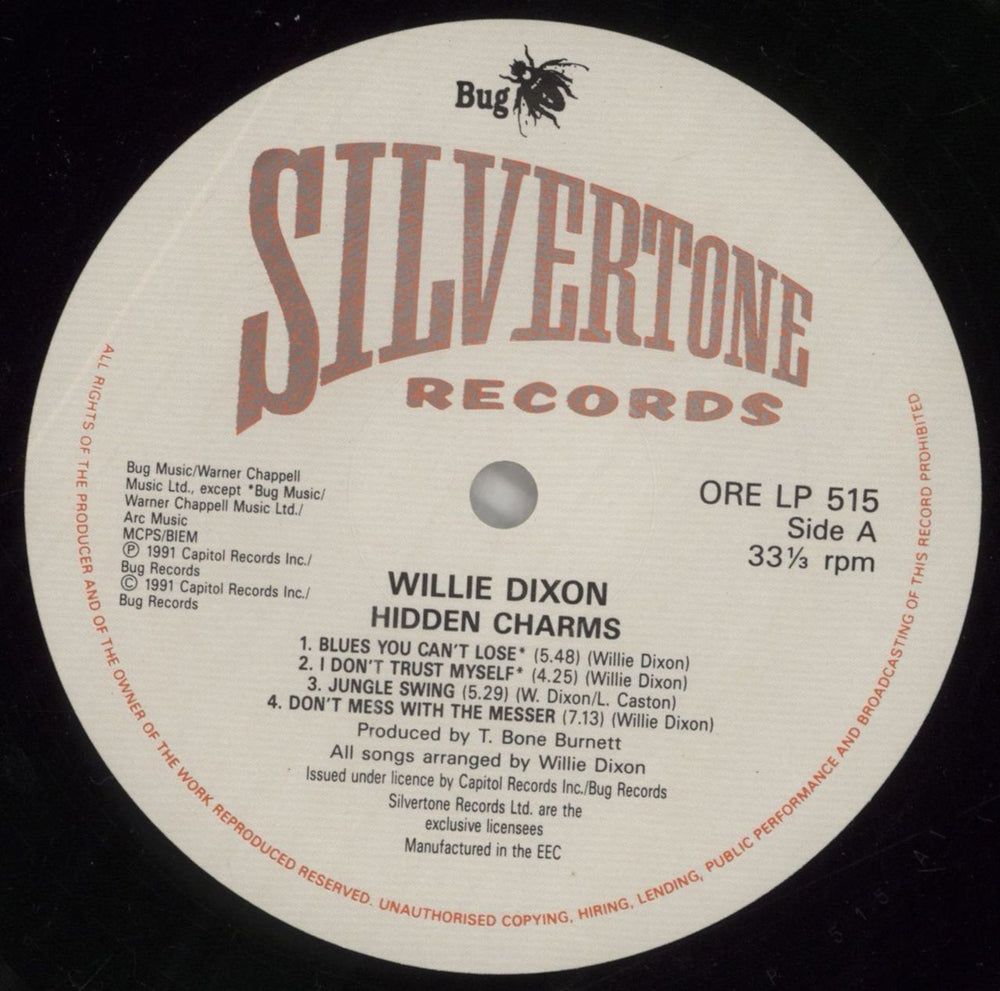 Willie Dixon Hidden Charms - Hype Sticker UK vinyl LP album (LP record) XONLPHI858470