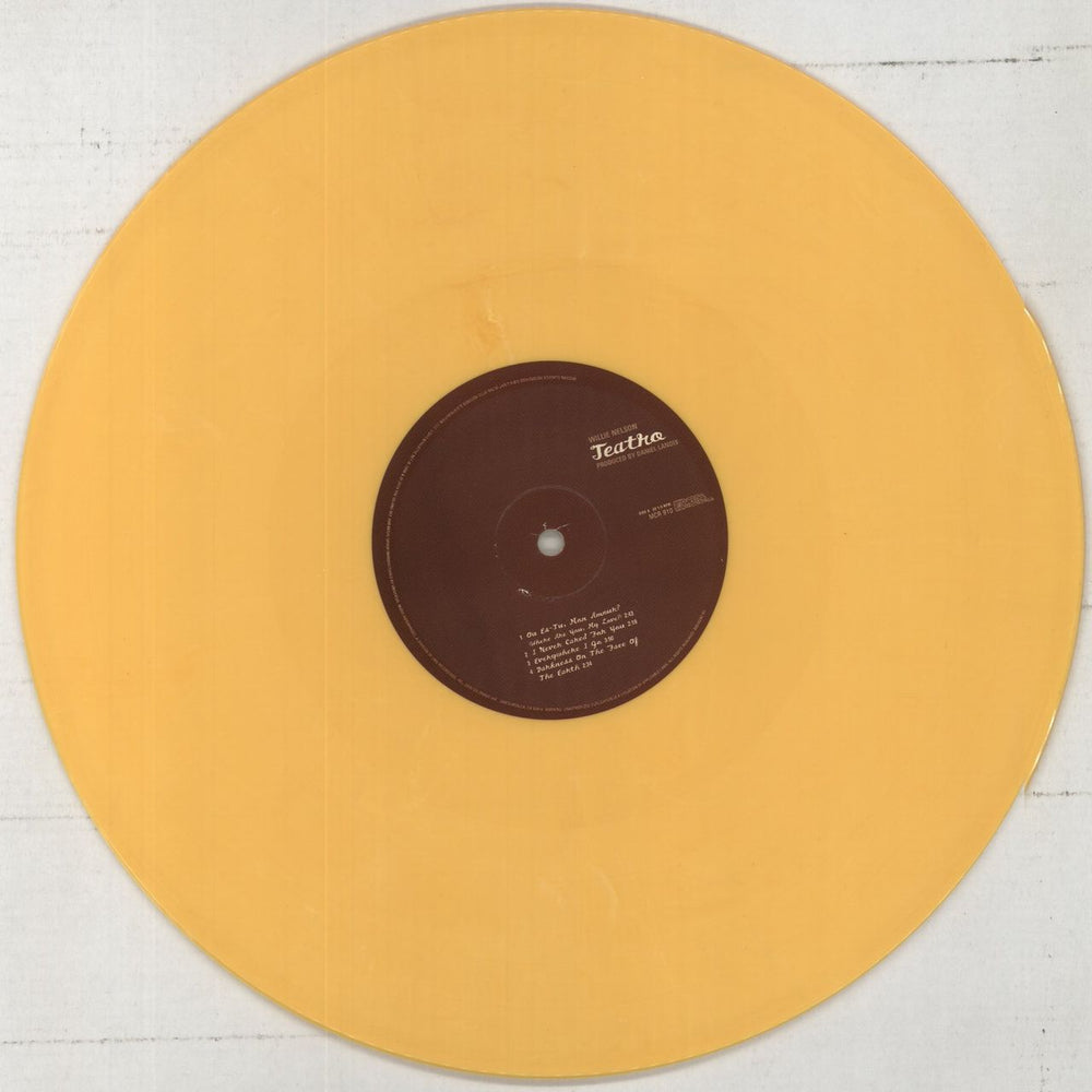 Willie Nelson Teatro - Orange Vinyl - RSD US vinyl LP album (LP record) WNLLPTE860794