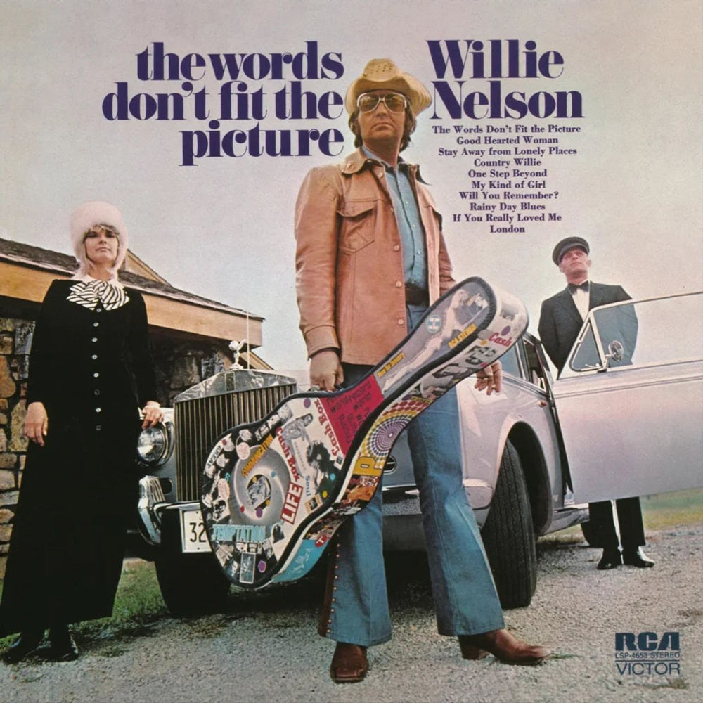 Willie Nelson The Words Don't Fit The Picture - Blue Vinyl 180 Gram UK vinyl LP album (LP record) WNLLPTH835967