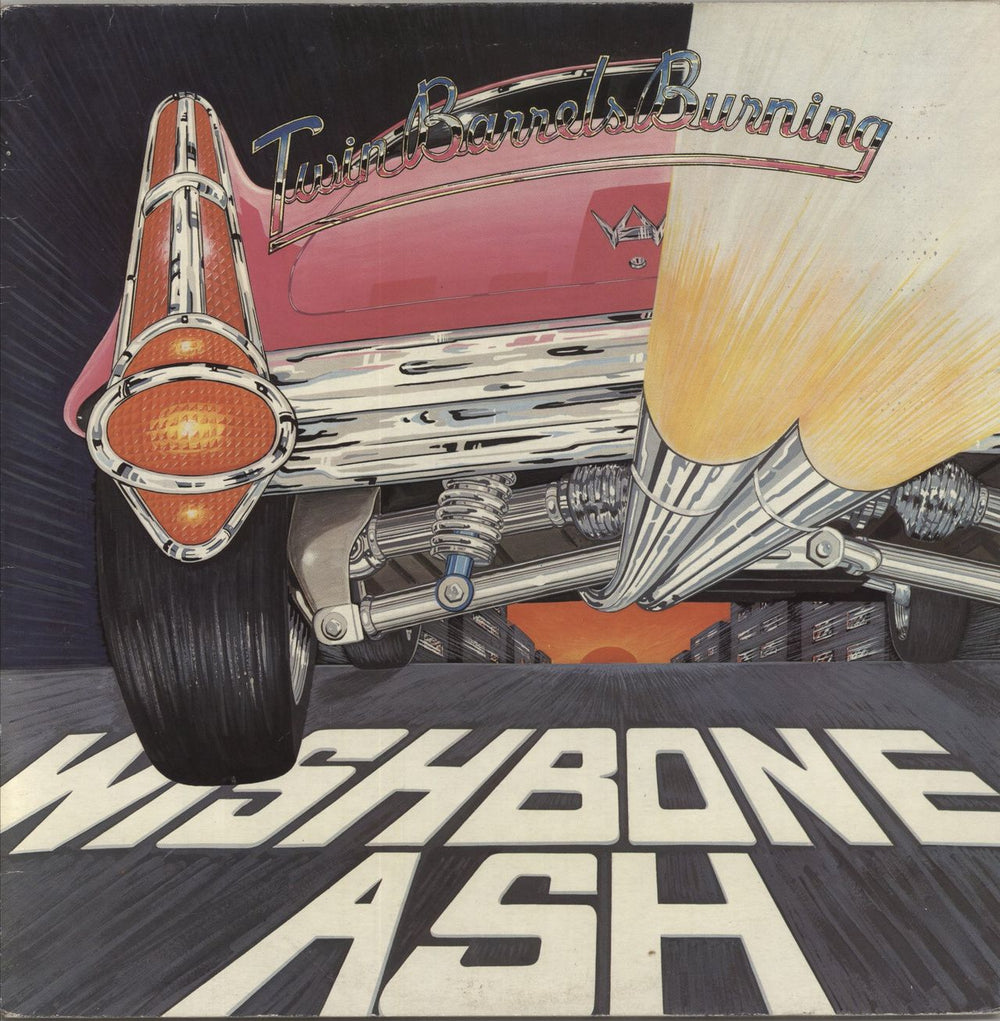 Wishbone Ash Twin Barrels Burning UK vinyl LP album (LP record) ASH1