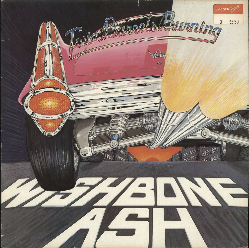 Wishbone Ash Twin Barrels Burning UK vinyl LP album (LP record) ASH1