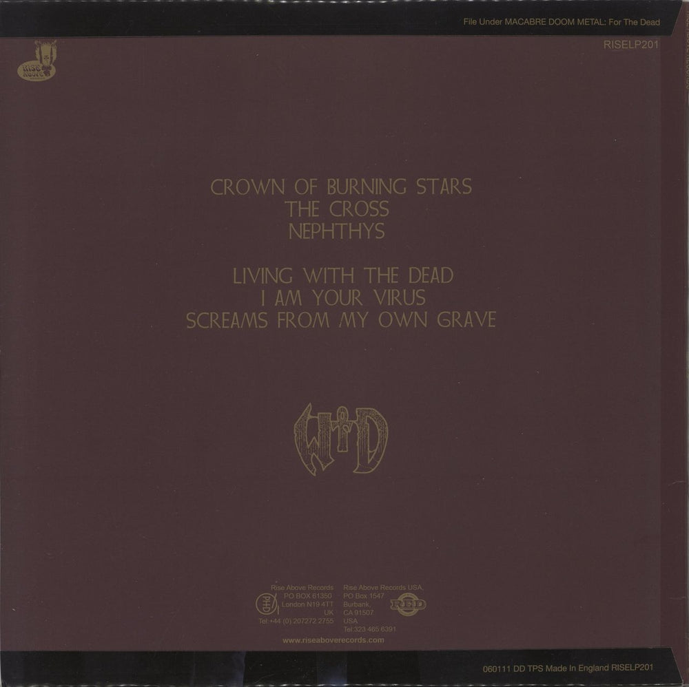 With The Dead With The Dead UK vinyl LP album (LP record)