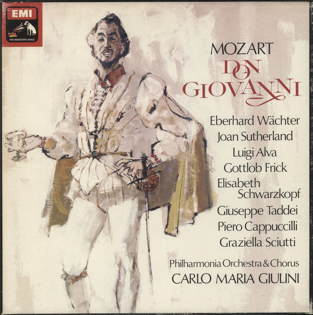 Wolfgang Amadeus Mozart Don Giovanni - Autographed UK Vinyl Box Set SLS5083