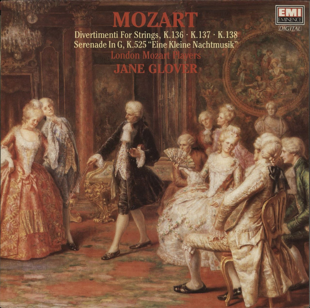 Wolfgang Amadeus Mozart Mozart Divertimenti For Strings UK vinyl LP album (LP record) EMX2143