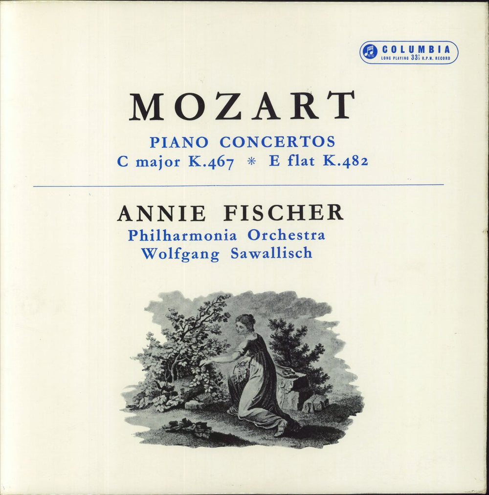 Wolfgang Amadeus Mozart Mozart: Piano Concertos: C major, K.467 & E-flat, K.482 - 2nd UK vinyl LP album (LP record) 33CX1630