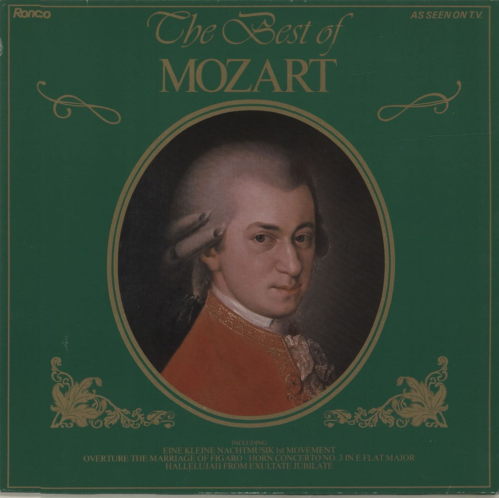 Wolfgang Amadeus Mozart The Best Of Mozart UK vinyl LP album (LP record) RTL2084B