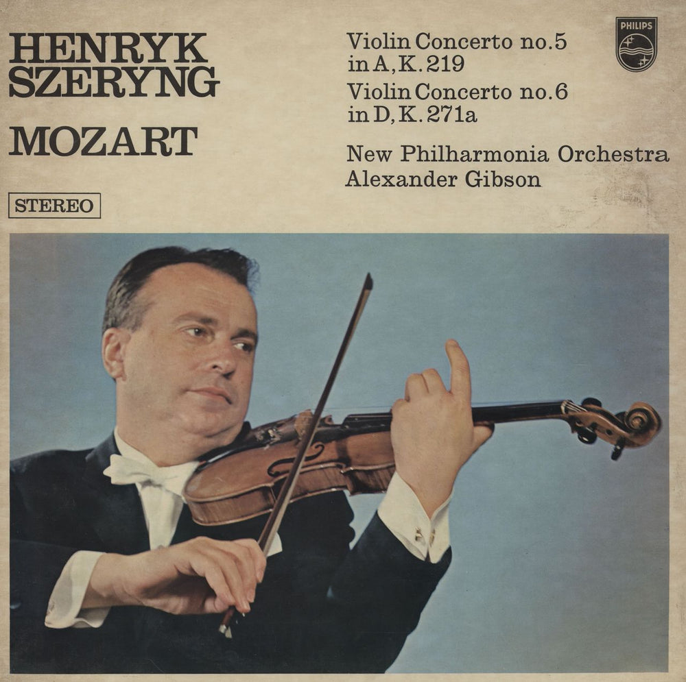 Wolfgang Amadeus Mozart Violin Concerto No. 5 In A, K. 219 / Violin Concerto No. 6 In D, K. 271a Italian vinyl LP album (LP record) 6882006