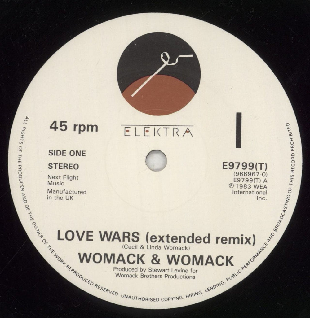 Womack & Womack Love Wars + p/s UK 12" vinyl single (12 inch record / Maxi-single) WOM12LO575750