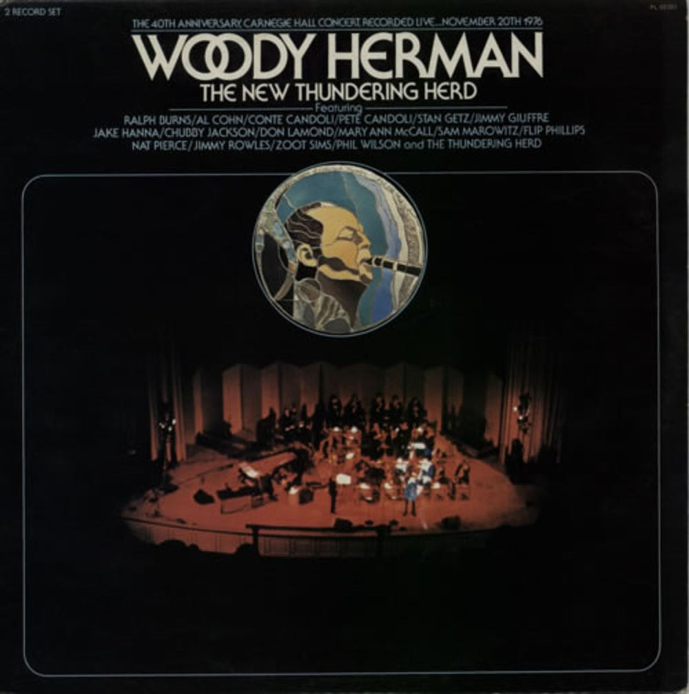 Woody Herman The 40th Anniversary, Carnegie Hall Concert UK 2-LP vinyl record set (Double LP Album) PL02203