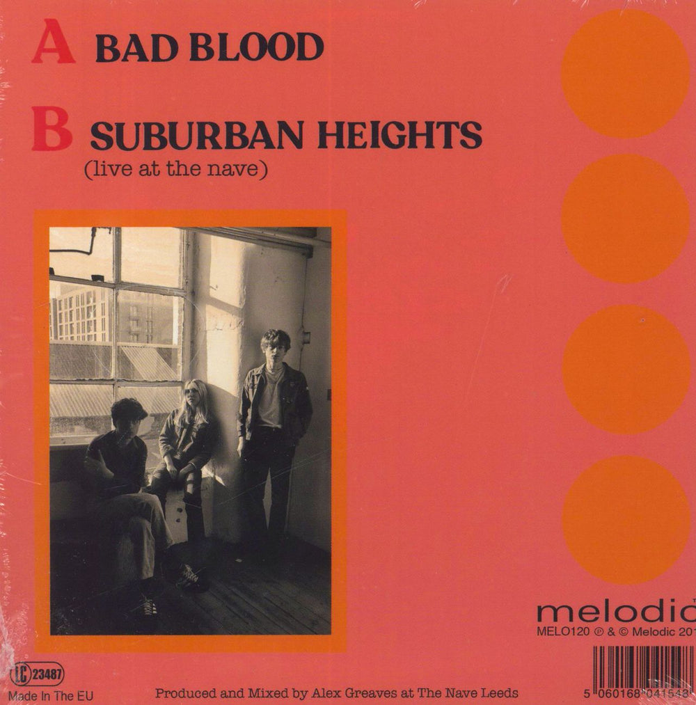 Working Men's Club Bad Blood / Suburban Heights - Translucent Red Vinyl UK 7" vinyl single (7 inch record / 45) 5060168041548