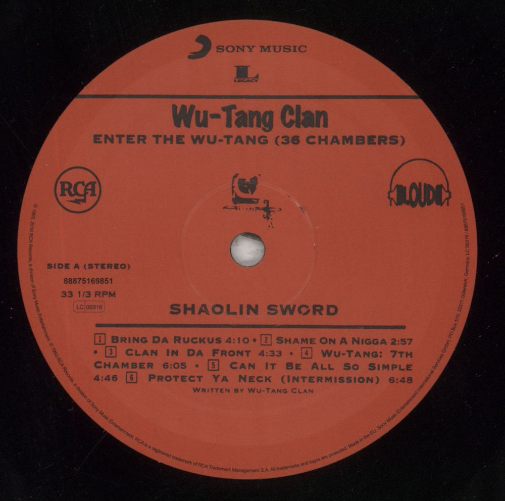 Wu-Tang Clan Enter The Wu-Tang (36 Chambers) - 180gram Vinyl + Shrink German vinyl LP album (LP record) WUTLPEN806704