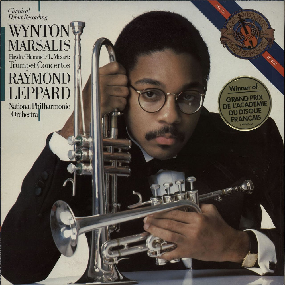 Wynton Marsalis Trumpet Concertos - Hype Stickered Dutch vinyl LP album (LP record) D37846