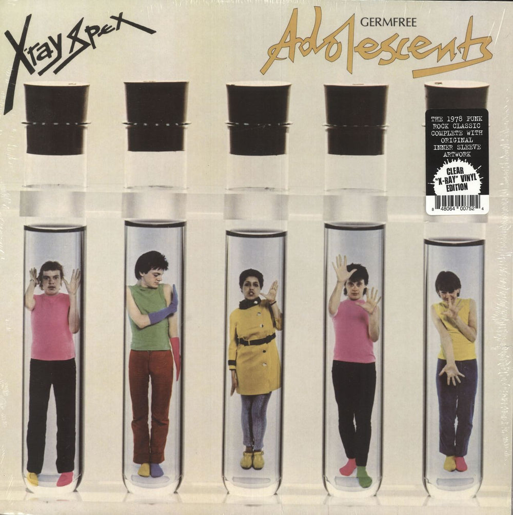 X-Ray Spex Germfree Adolescents - Clear Vinyl US vinyl LP album (LP record) RGM-0460