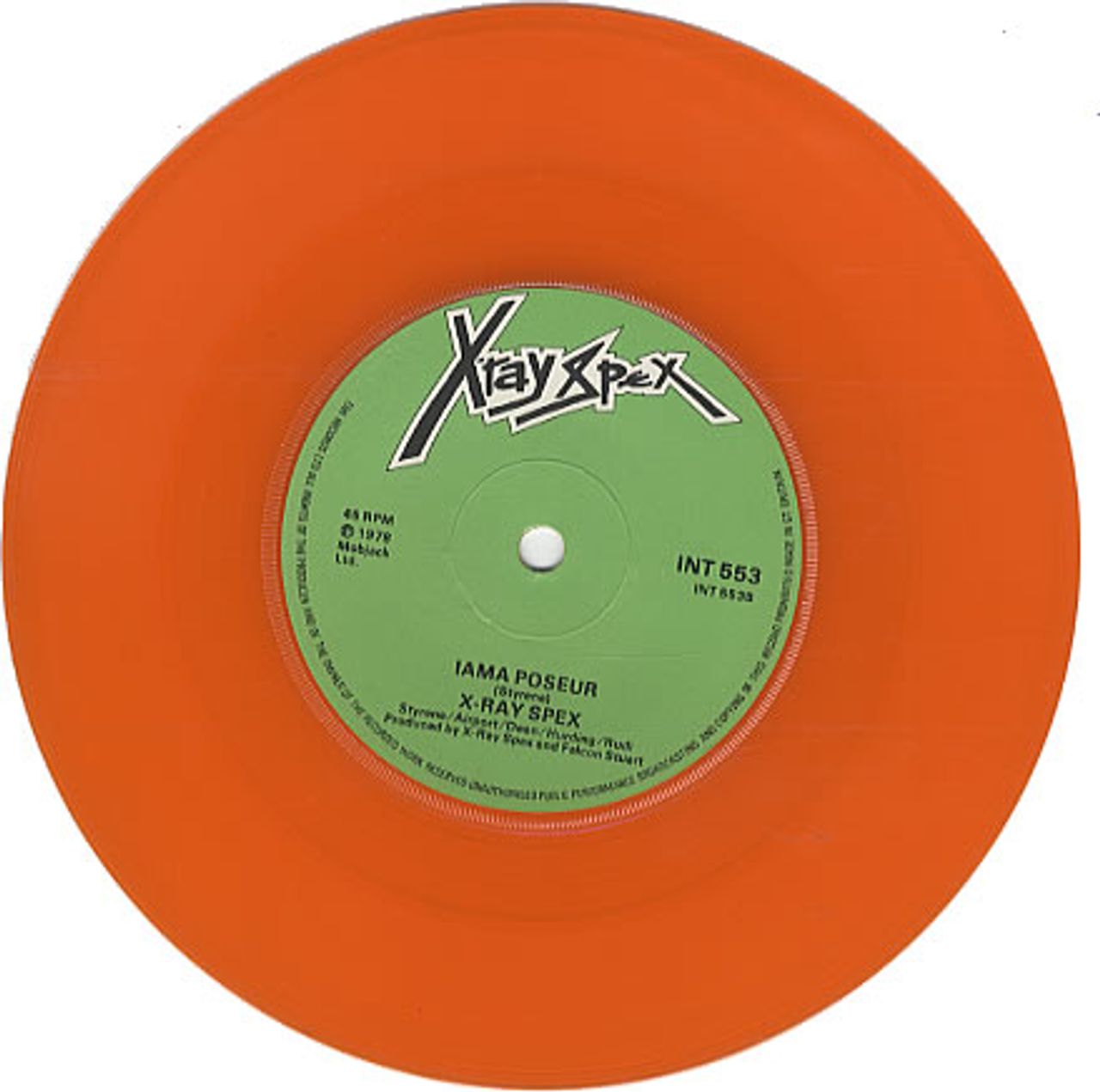 X-Ray Spex The Day The World Turned Day-Glo - Orange - EX UK 7 X-Ray Spex The Day The World Turned Day-Glo - Orange - EX UK 7
