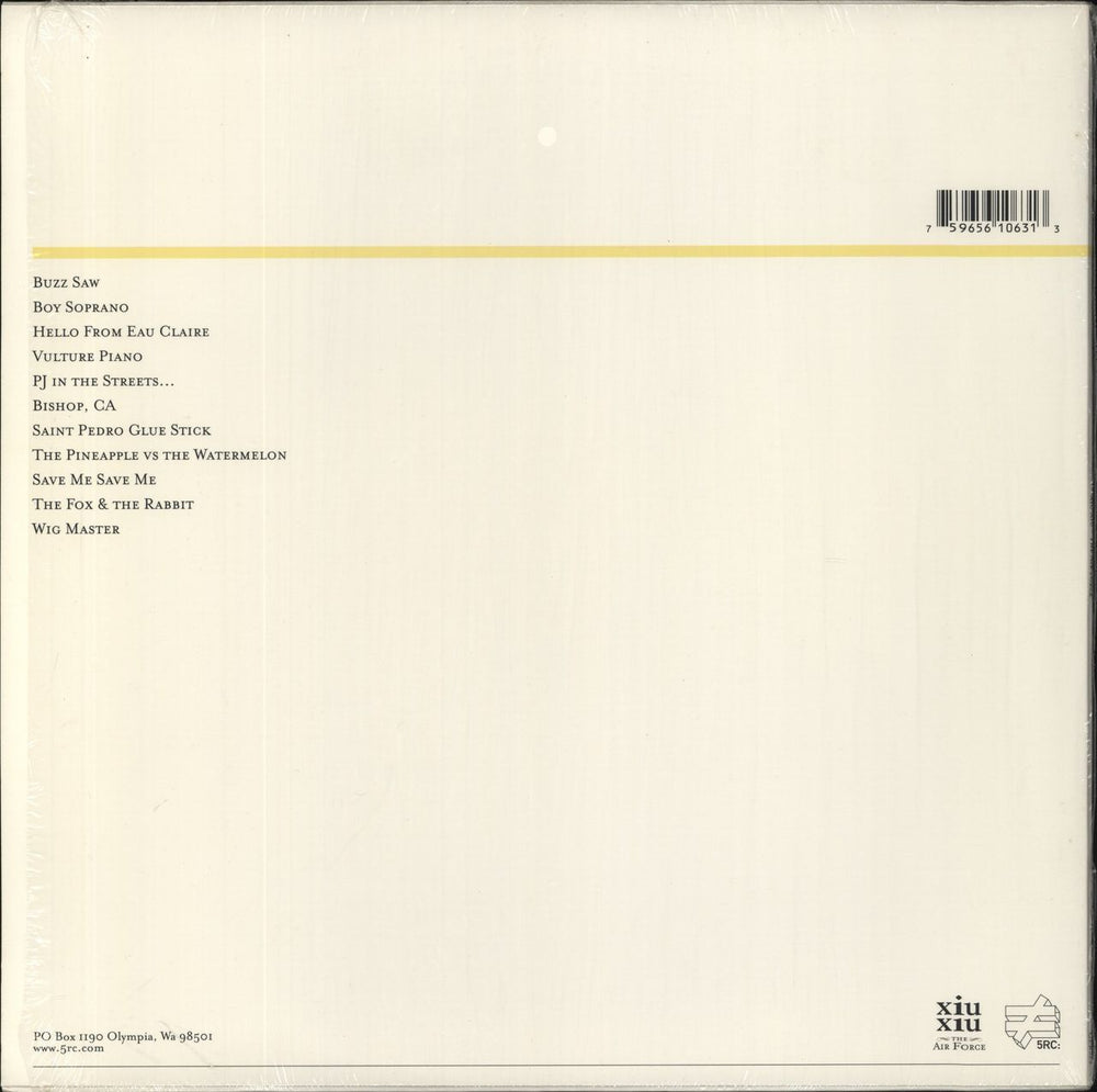 Xiu Xiu The Air Force US vinyl LP album (LP record) 759656106315