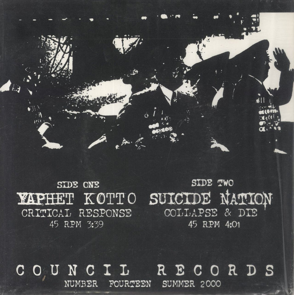 Yaphet Kotto Yaphet Kotto / Suicide Nation US 7" vinyl single (7 inch record / 45)