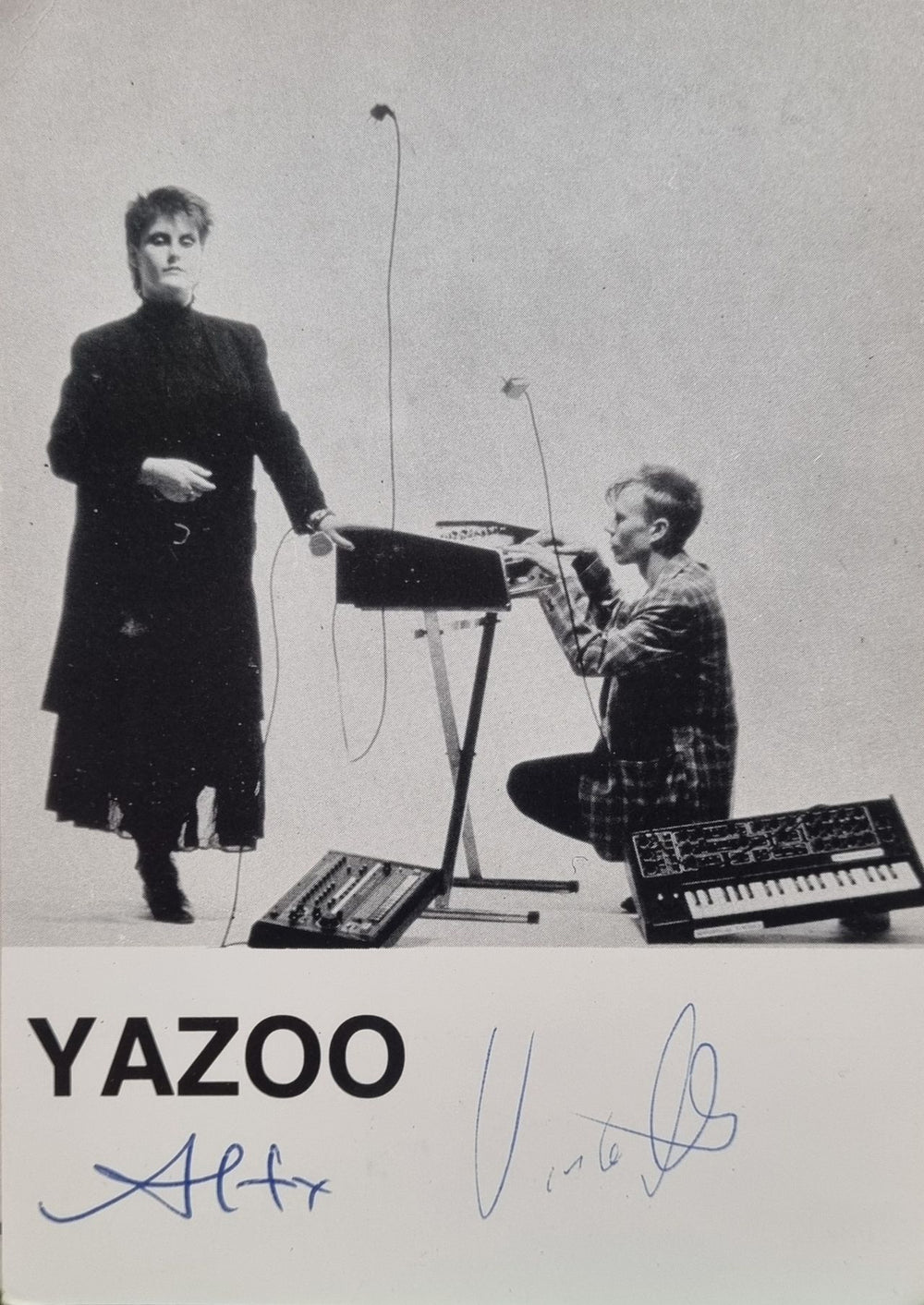 Yazoo Only You + Autographed Postcard UK 12" vinyl single (12 inch record / Maxi-single) YAZ12ON843486