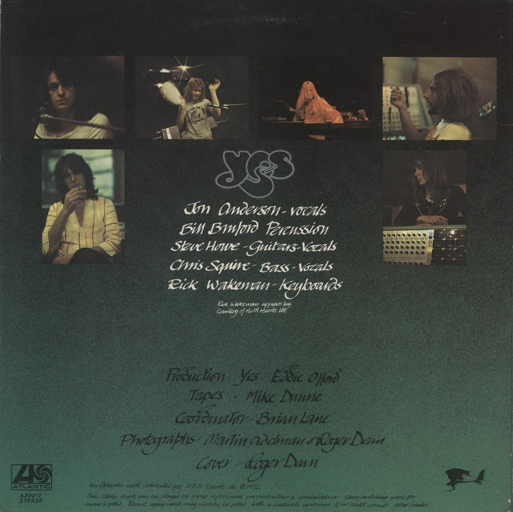 Yes Close To The Edge - 4th UK vinyl LP album (LP record)