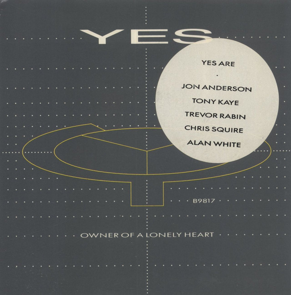 Yes Owner Of A Lonely Heart - Hype stickered UK 7" vinyl single (7 inch record / 45) B9817