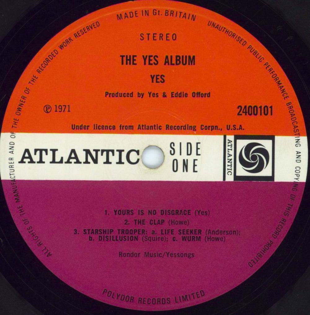 Yes The Yes Album - 1st - EX UK vinyl LP album (LP record) YESLPTH574069