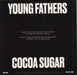 Young Fathers Cocoa Sugar - Blue Vinyl UK vinyl LP album (LP record) 5054429132113