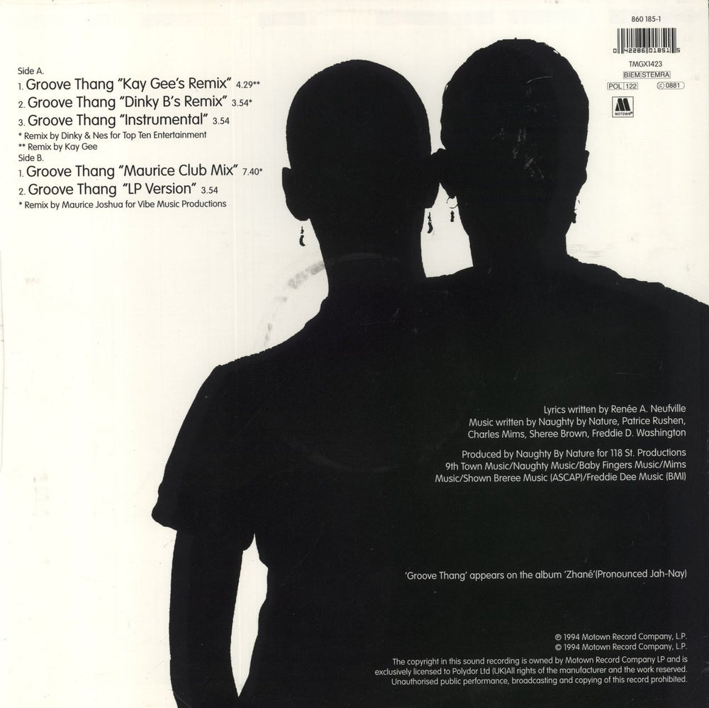 Zhané Groove Thang UK 12" vinyl single (12 inch record / Maxi-single) 042286018515