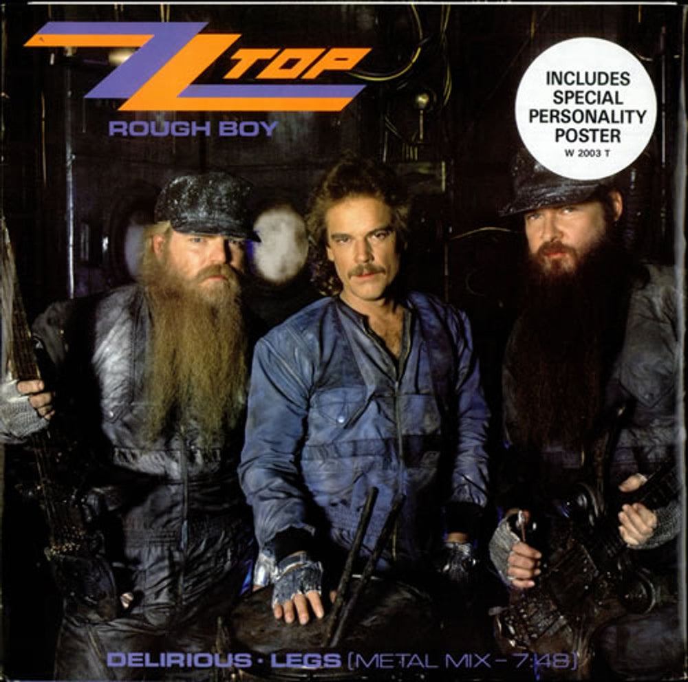 ZZ Top Rough Boy + Poster UK 12" vinyl single (12 inch record / Maxi-single) W2003T