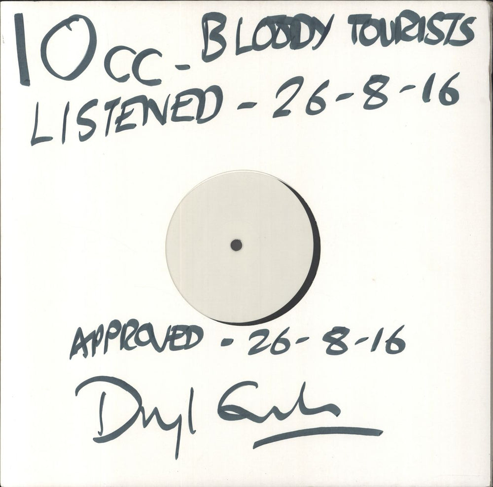 10cc Bloody Tourists - Test Pressing UK vinyl LP album (LP record) 5705484