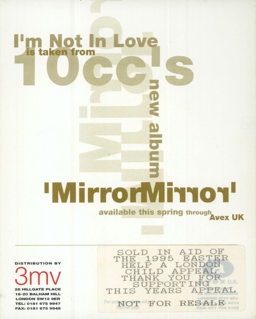 10cc I'm Not In Love - Autographed UK CD single (CD5 / 5")