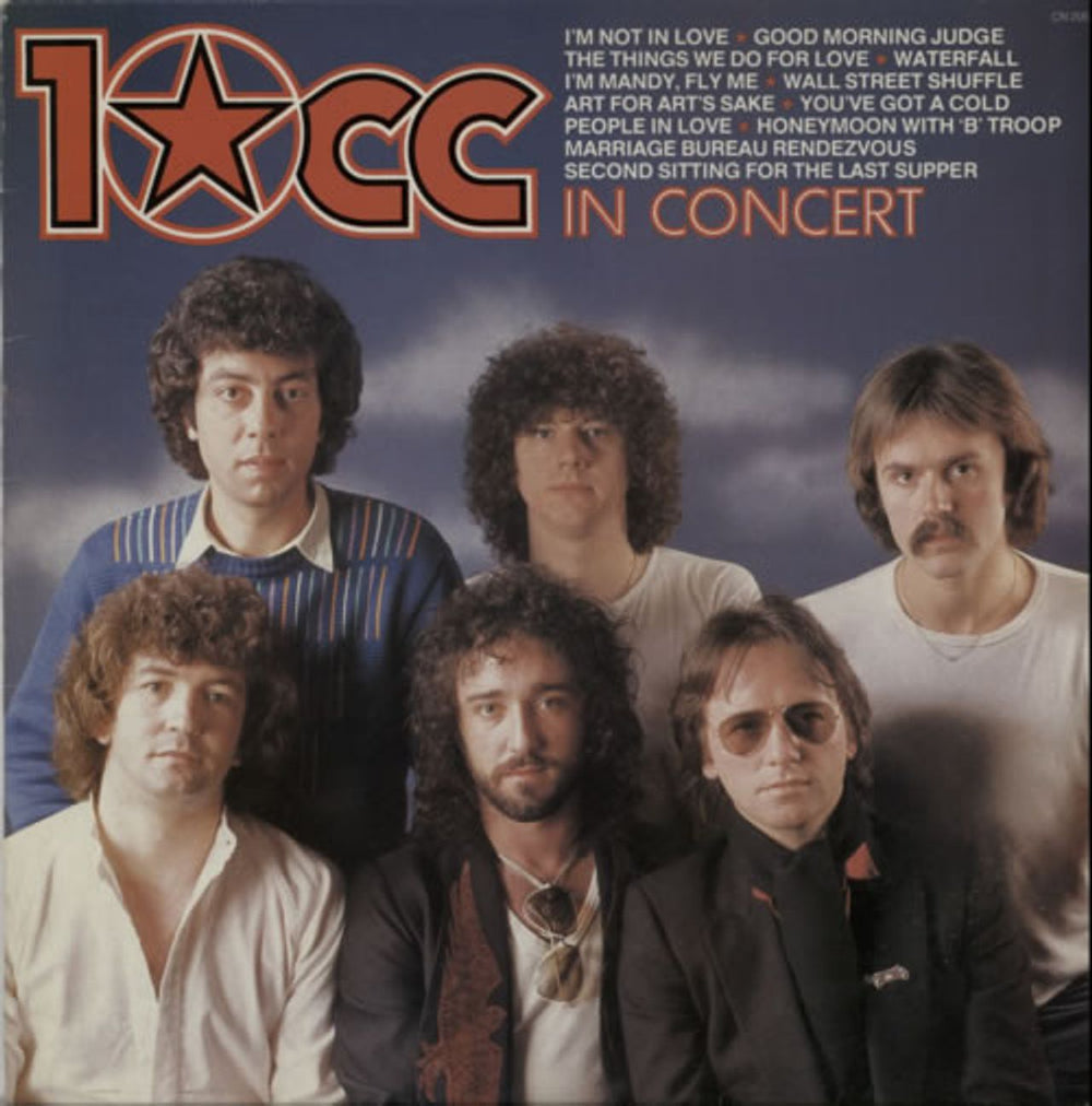 10cc In Concert UK vinyl LP album (LP record) CN2056