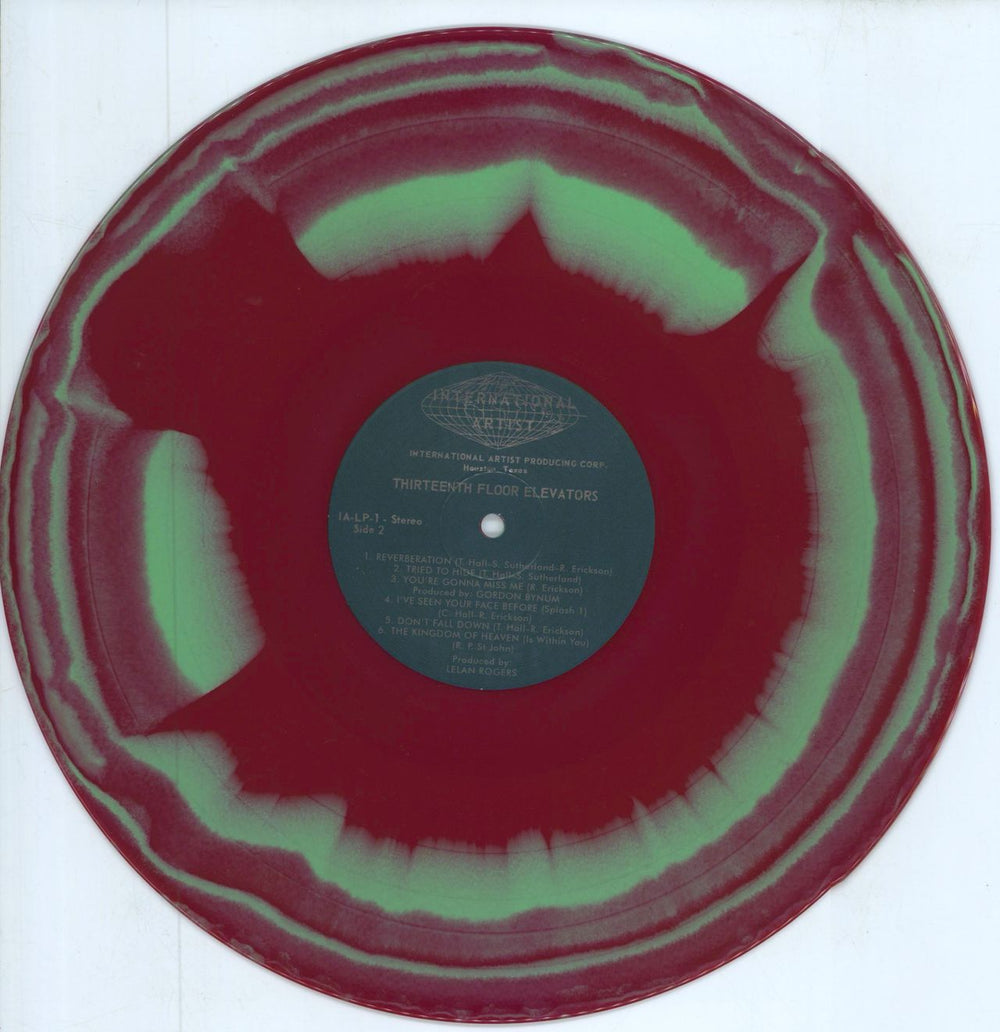 13th Floor Elevators The Psychedelic Sounds Of The 13th Floor Elevators - Green & Red Vinyl US 2-LP vinyl record set (Double LP Album)