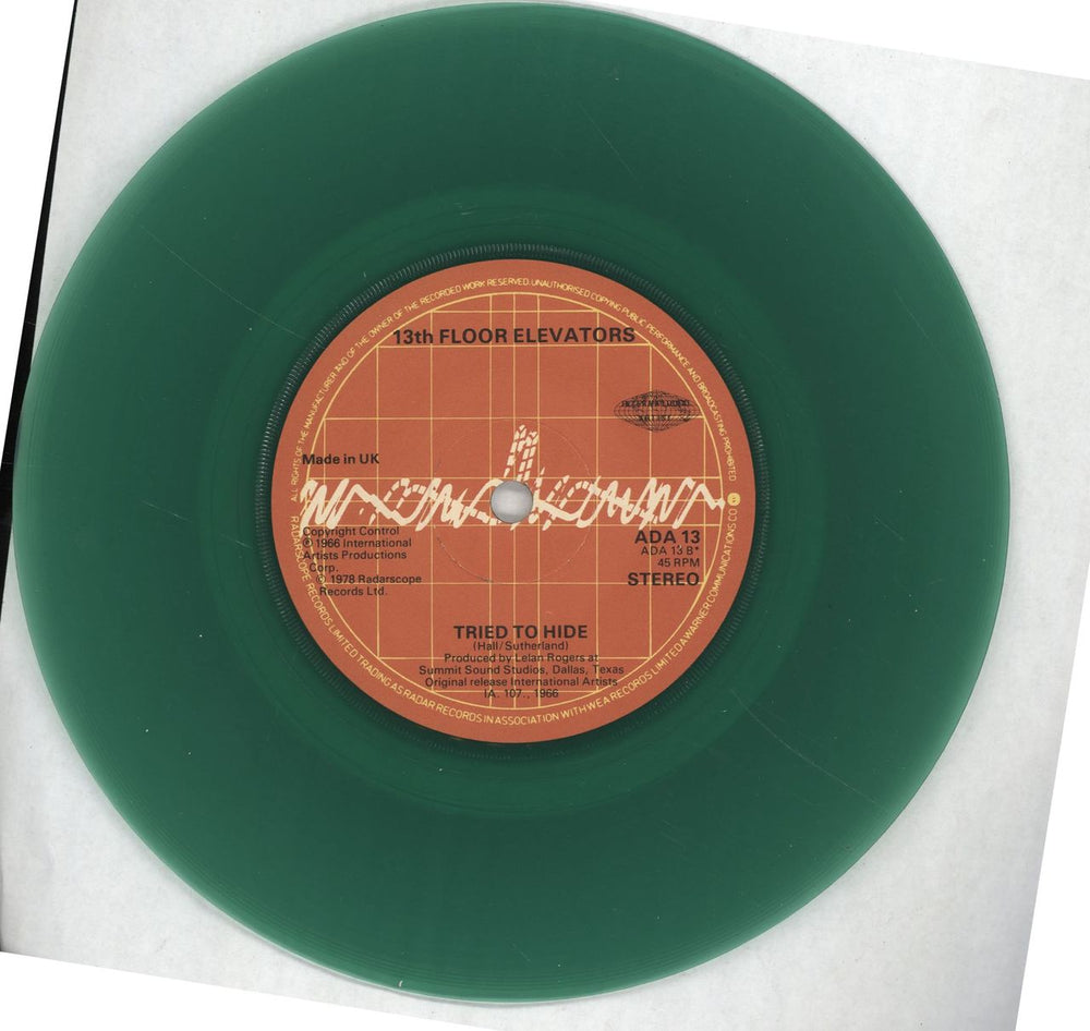 13th Floor Elevators You're Gonna Miss Me - Green Vinyl UK 7" vinyl single (7 inch record / 45) 13F07YO94709